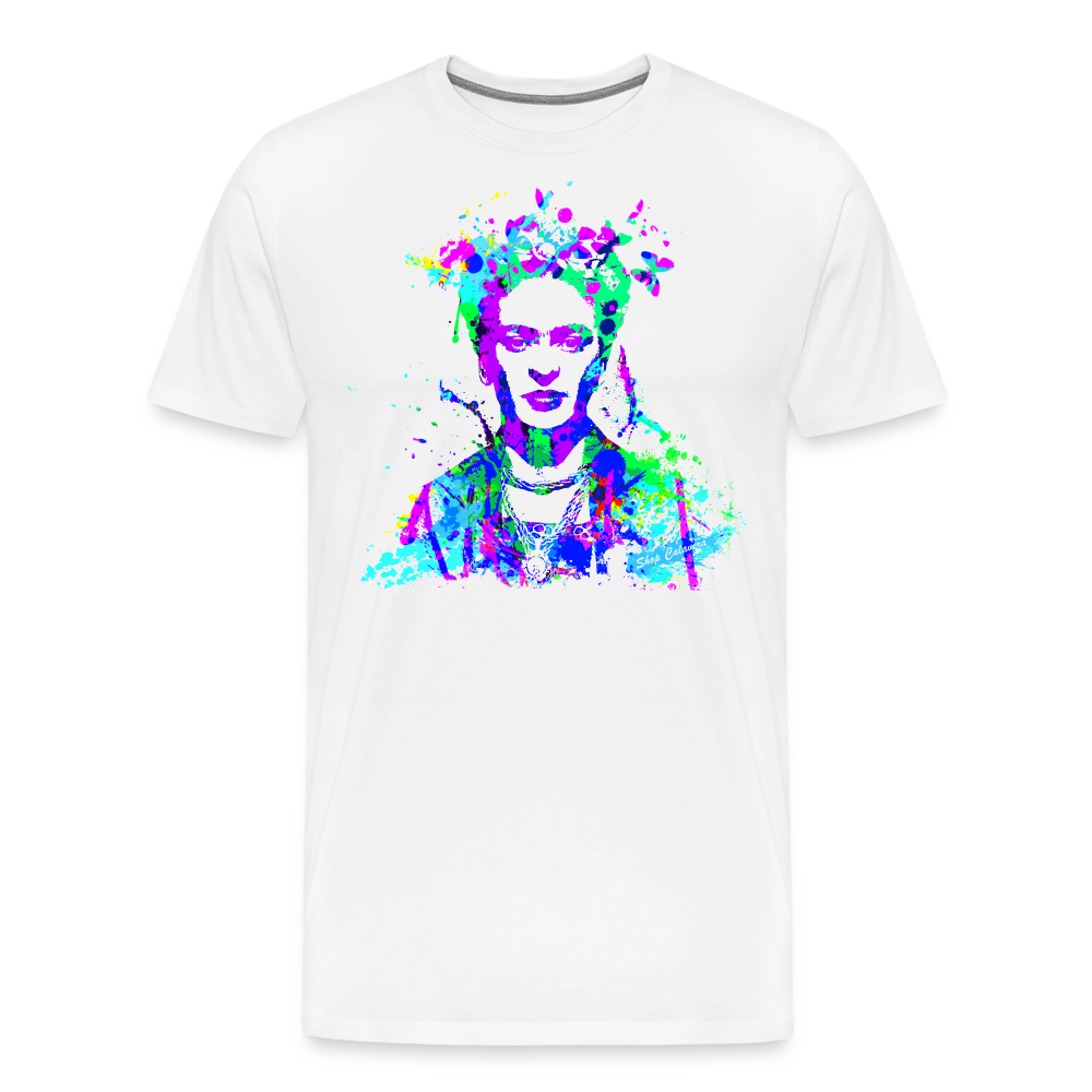 Friducha Splatter Men's Premium T-Shirt - white