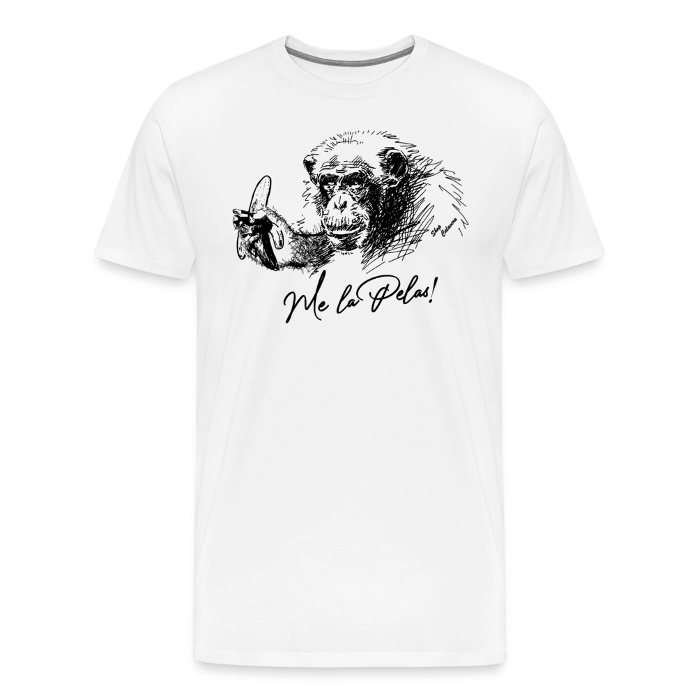 Me la Pelas Men Premium T-Shirt - white