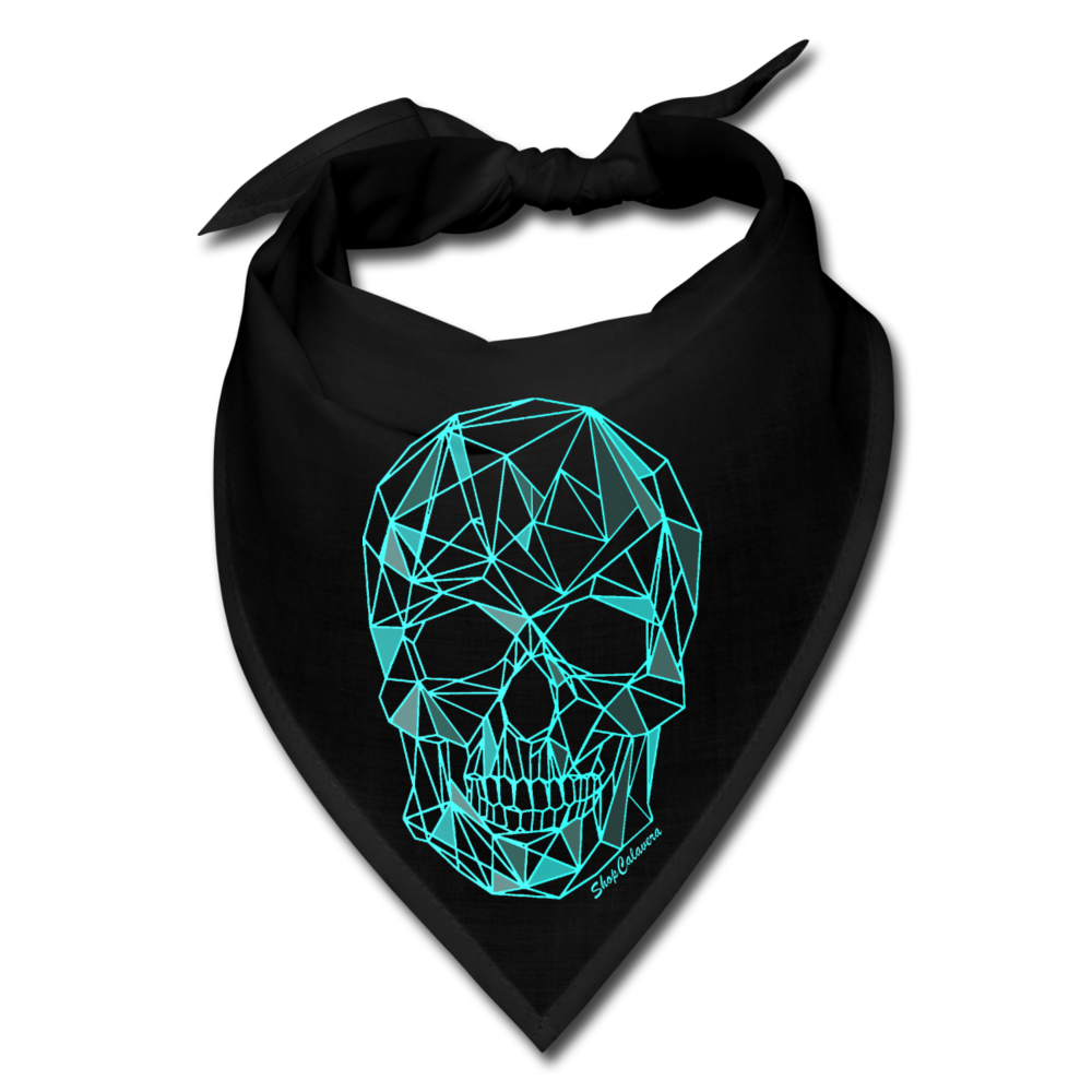Poly-Calavera Turquoise Bandana, ShopCalavera, Shop Calavera, Latino, Latin, South American, Street, Apparel, Clothing, Urbanwear, One Size