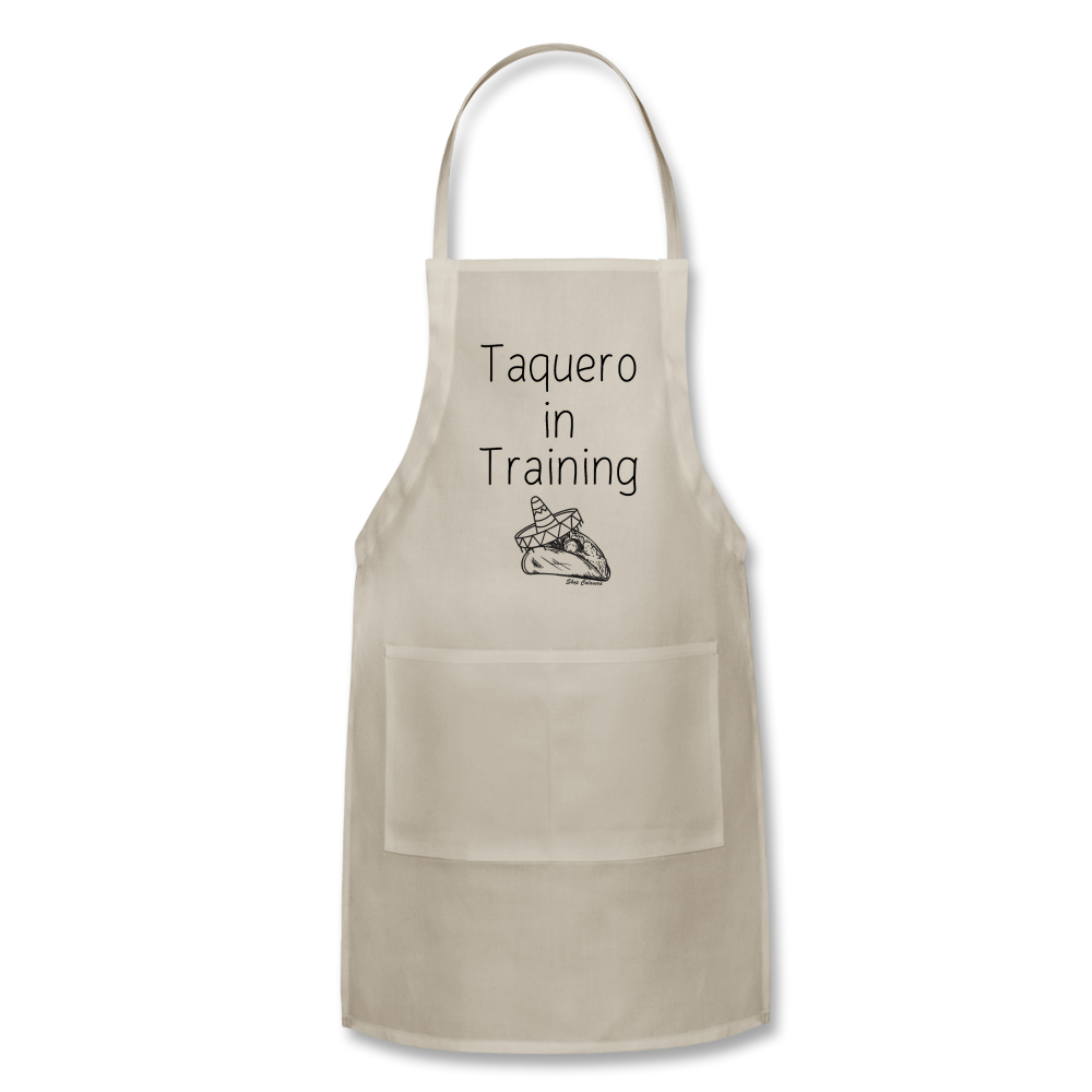 Taquero in Training Adjustable Unisex Apron, ShopCalavera, Shop Calavera, Latino, Latin, South American, Street, Apparel, Clothing, Urbanwear, natural