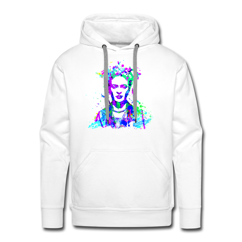 Friducha Splatter Men Premium Hoodie, ShopCalavera, Shop Calavera, Latino, Latin, South American, Street, Apparel, Clothing, Urbanwear, S