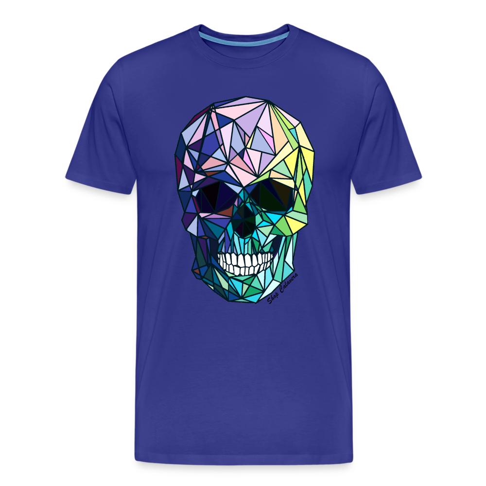 Poly-Calavera Rainbow Men T-Shirt - royal blue