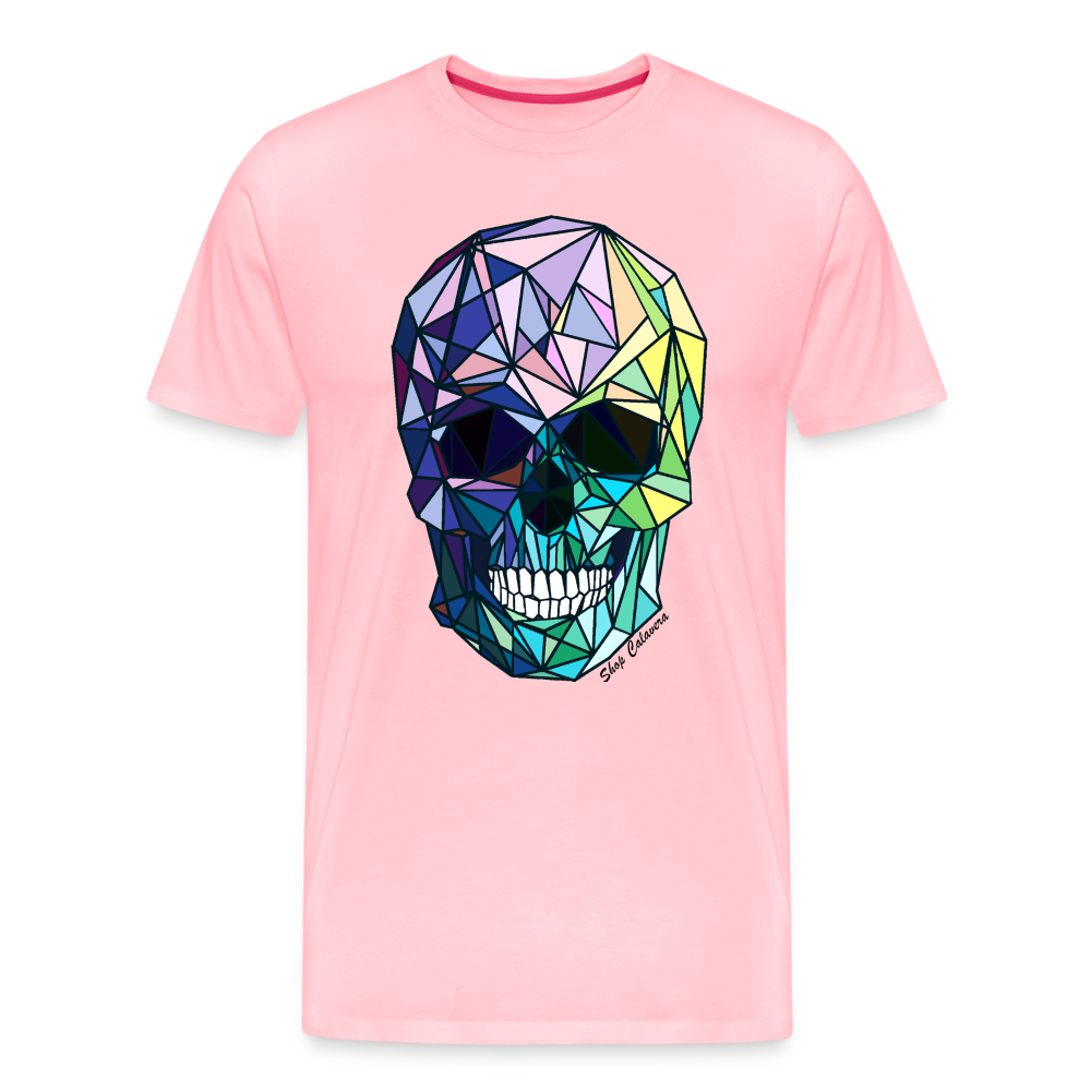 Poly-Calavera Rainbow Men T-Shirt - pink