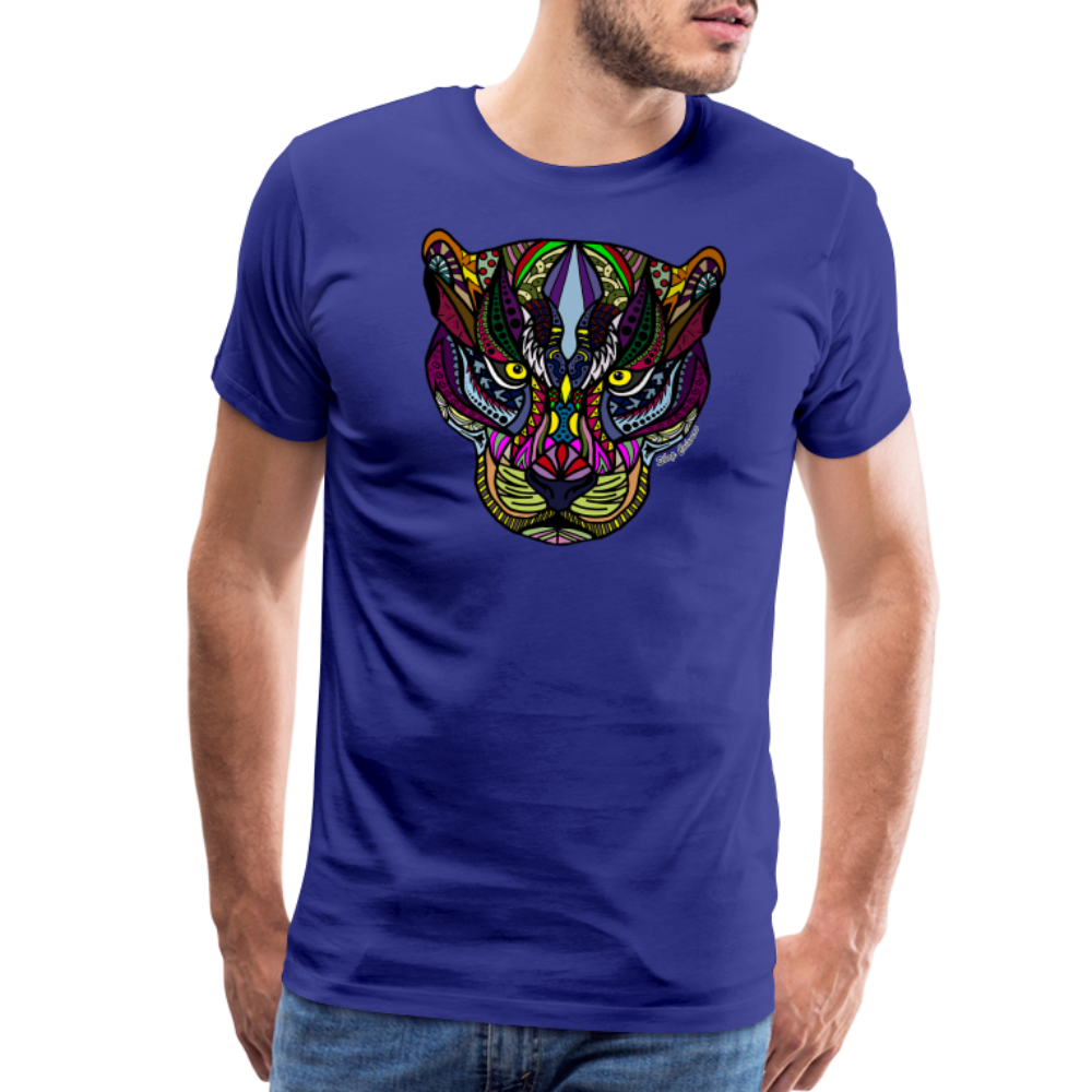 Painted Jaguar Men Premium T-Shirt - royal blue