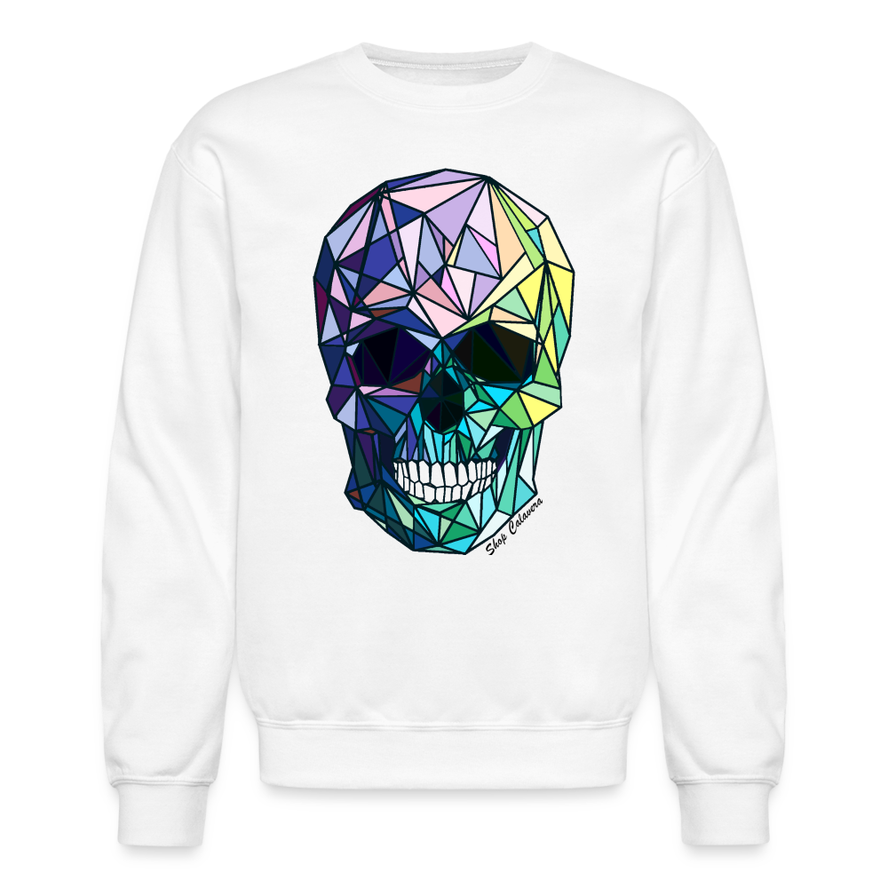 Poly-Calavera Rainbow Sweatshirt - white