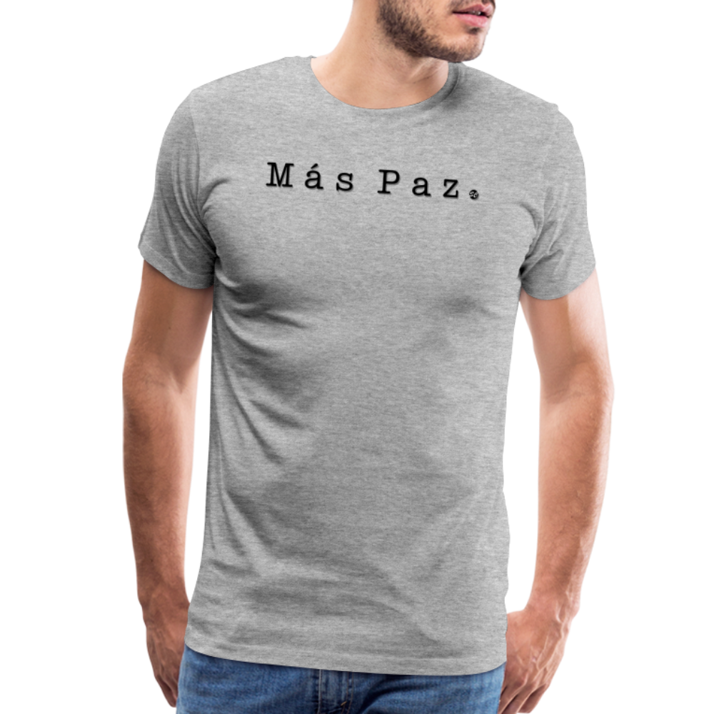 Más Paz Men's Premium T-Shirt - heather gray