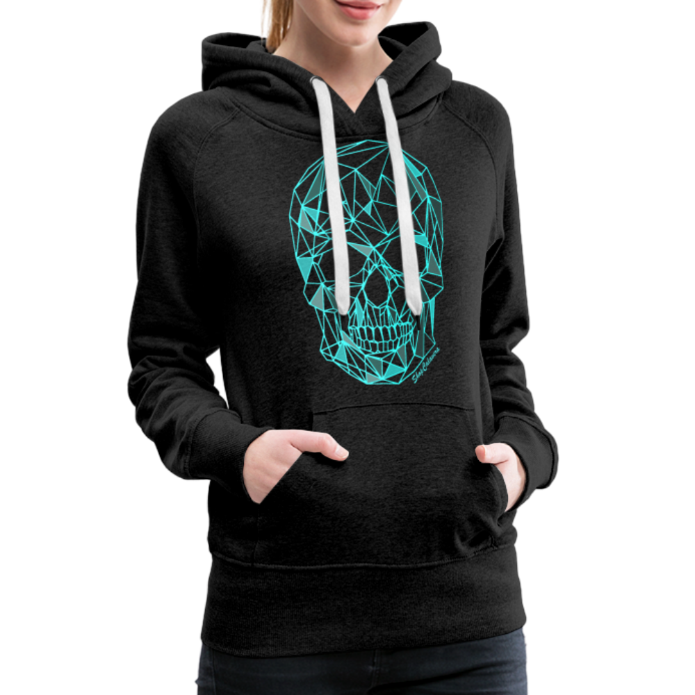 Poly-Calavera Women’s Premium Hoodie - charcoal grey