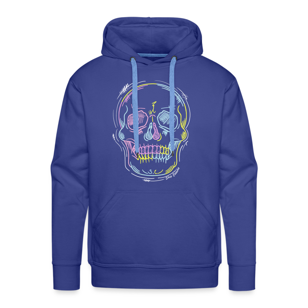 Scrawl Calavera Men Premium Hoodie - royal blue