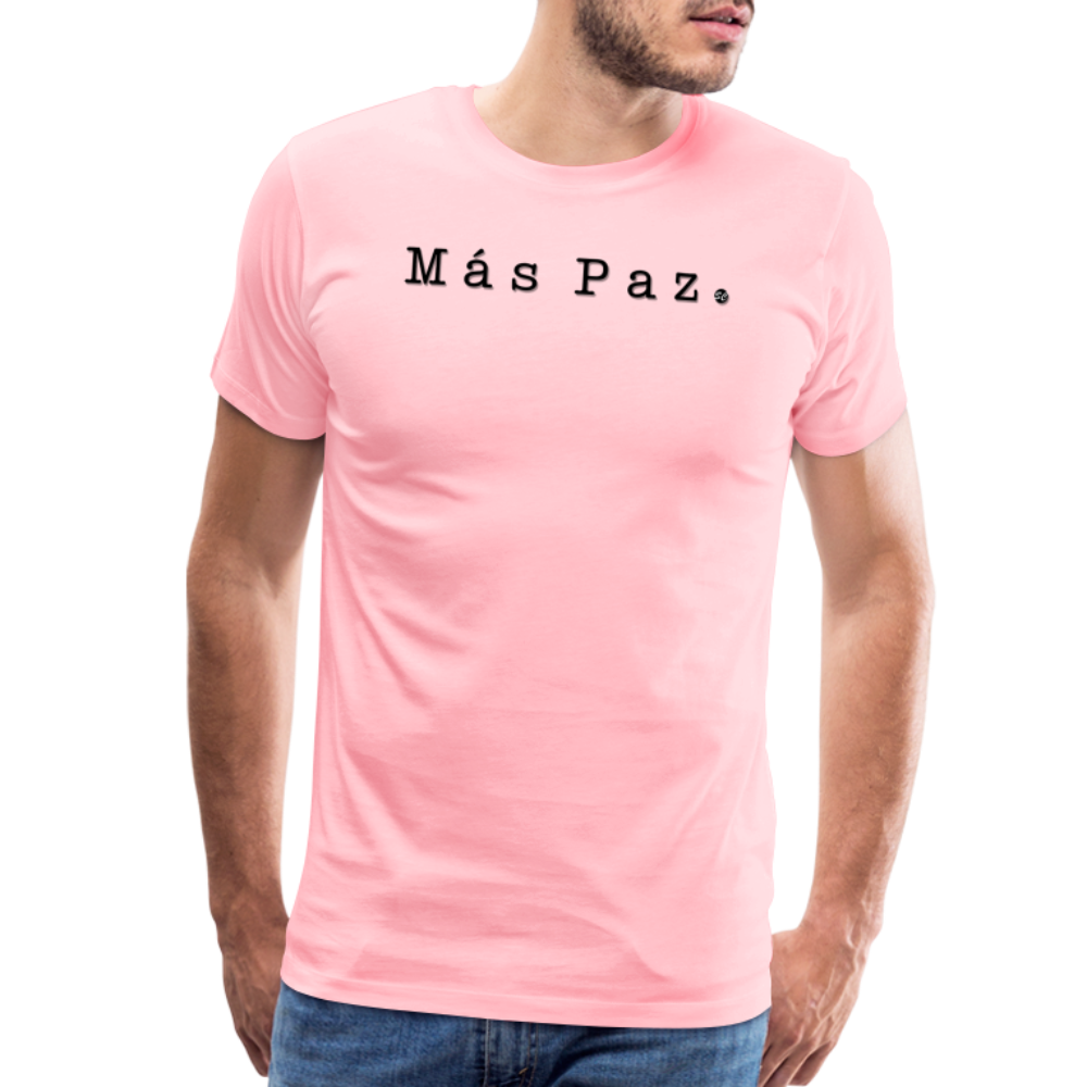 Más Paz Men's Premium T-Shirt - pink