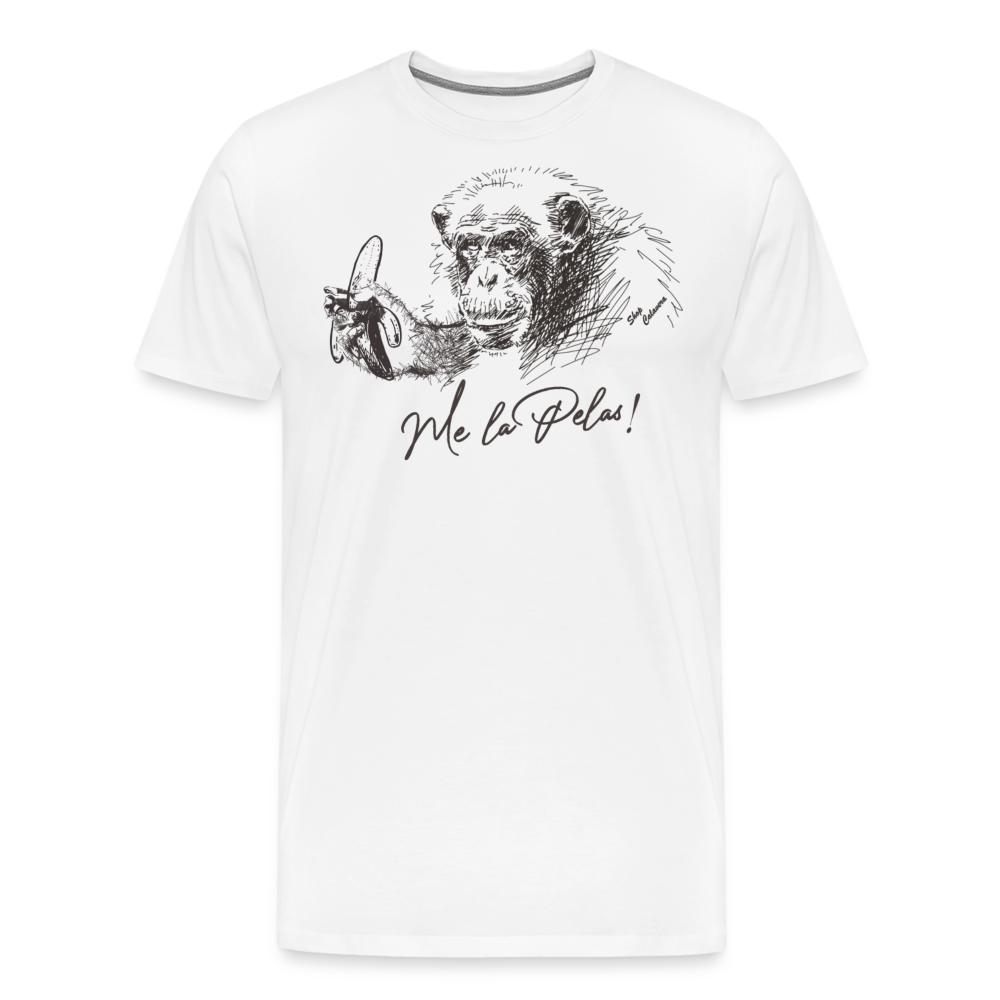 Me la Pelas Mens Premium T-Shirt - white