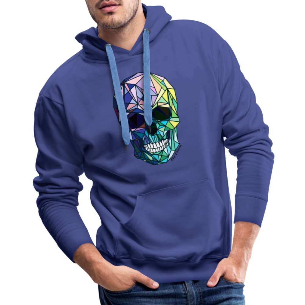 Poly-Calavera Rainbow Men Premium Hoodie - royal blue