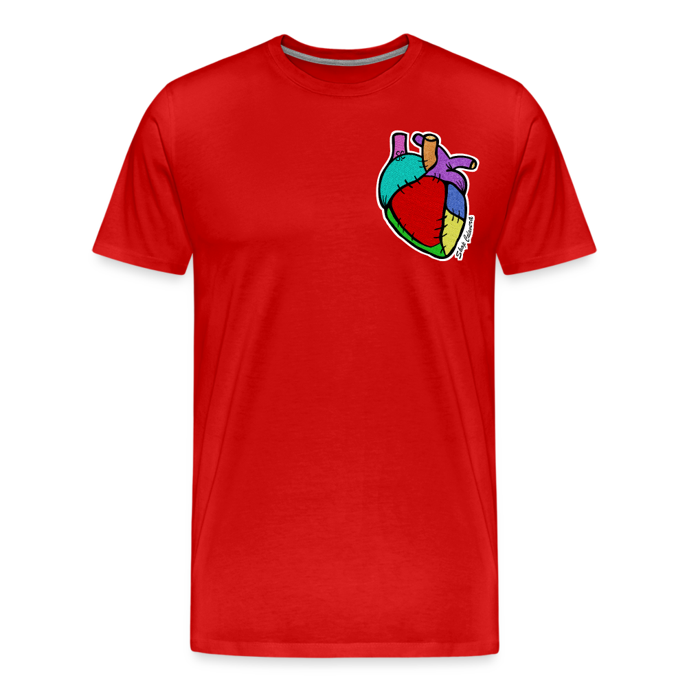 Corazón Remendado Premium T-Shirt - red