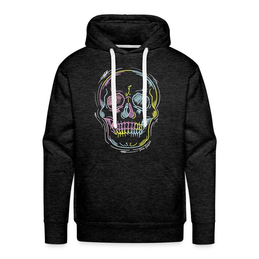 Scrawl Calavera Men Premium Hoodie - charcoal grey