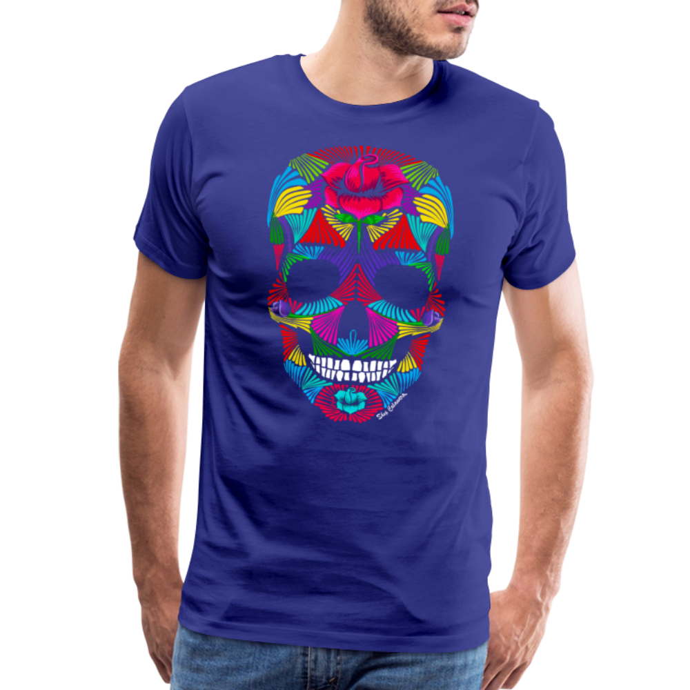 Rainbrush Skull Men's Premium T-Shirt - royal blue