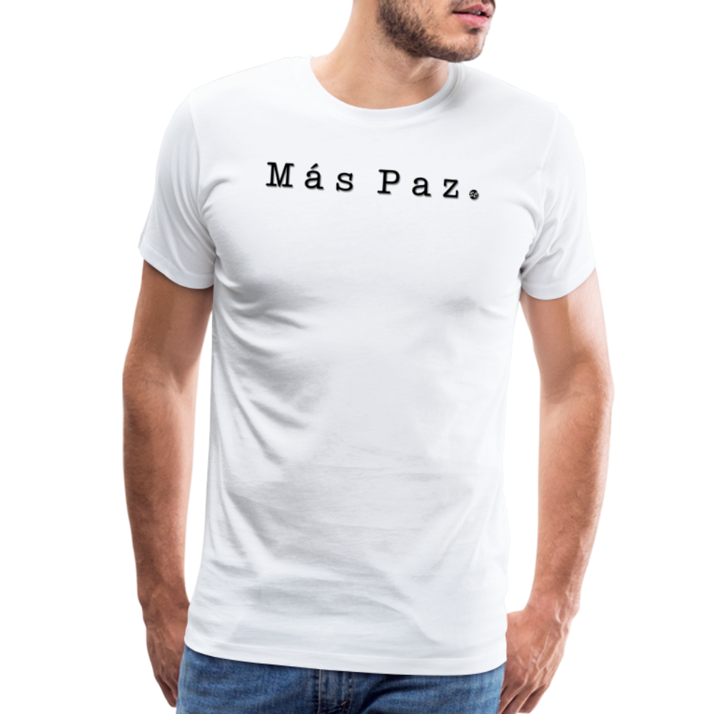 Más Paz Men's Premium T-Shirt - white