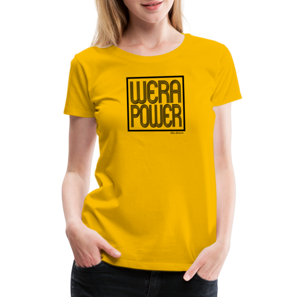 Wera Power Women’s Premium T-Shirt - sun yellow