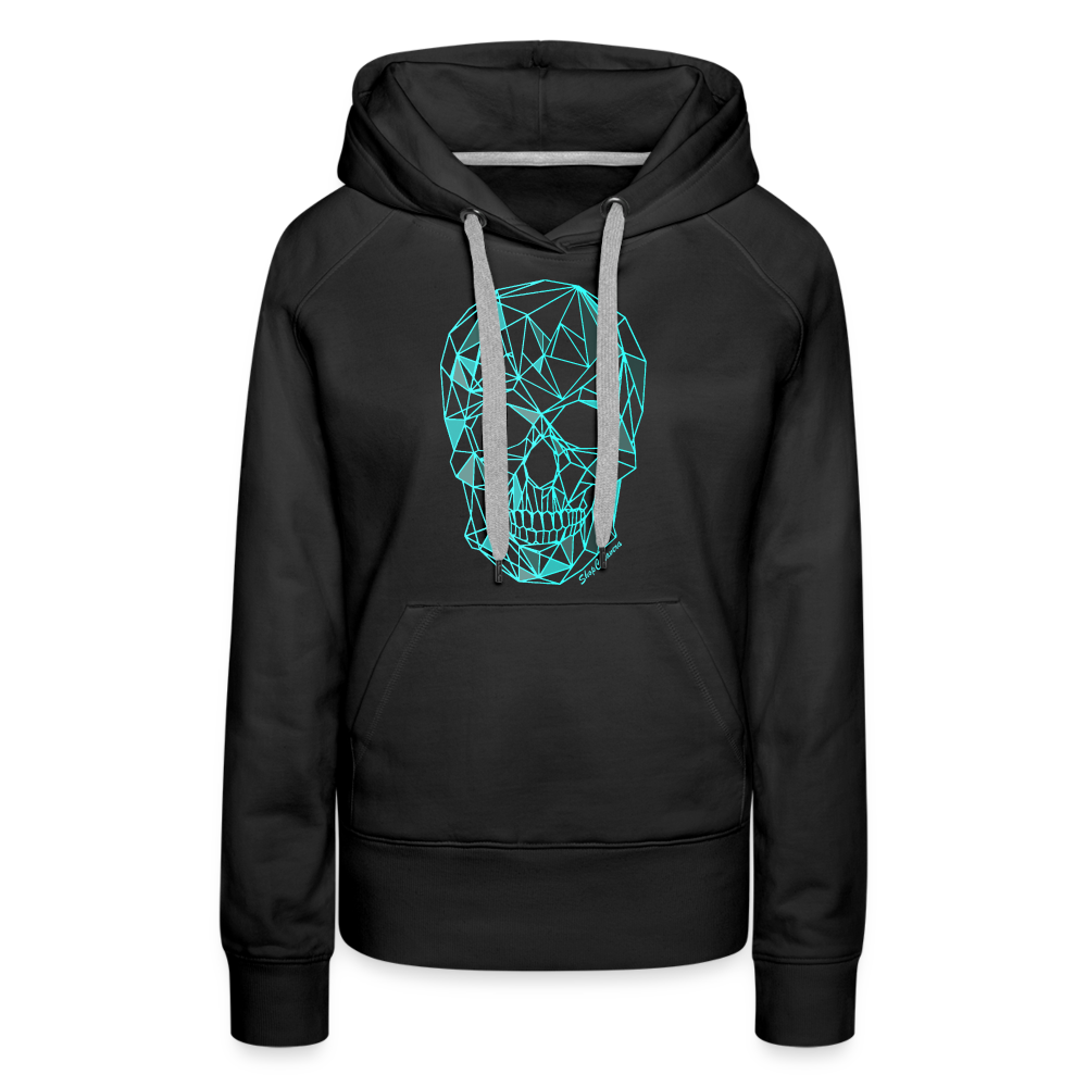 Poly Calavera Women’s Premium Hoodie - black