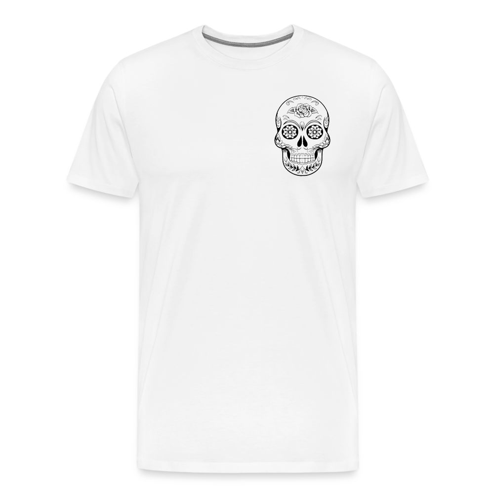 Sugar Skull Logo Men's Premium T-Shirt - white