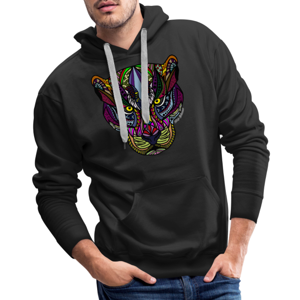 Painted Jaguar Men’s Premium Hoodie - black