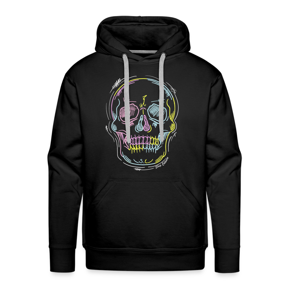 Scrawl Calavera Men Premium Hoodie - black