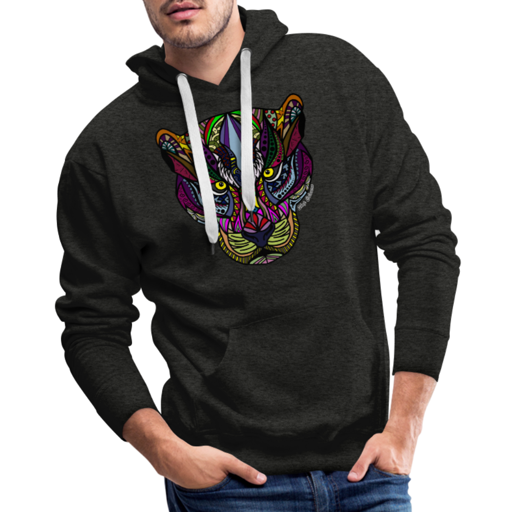 Painted Jaguar Men’s Premium Hoodie - charcoal grey