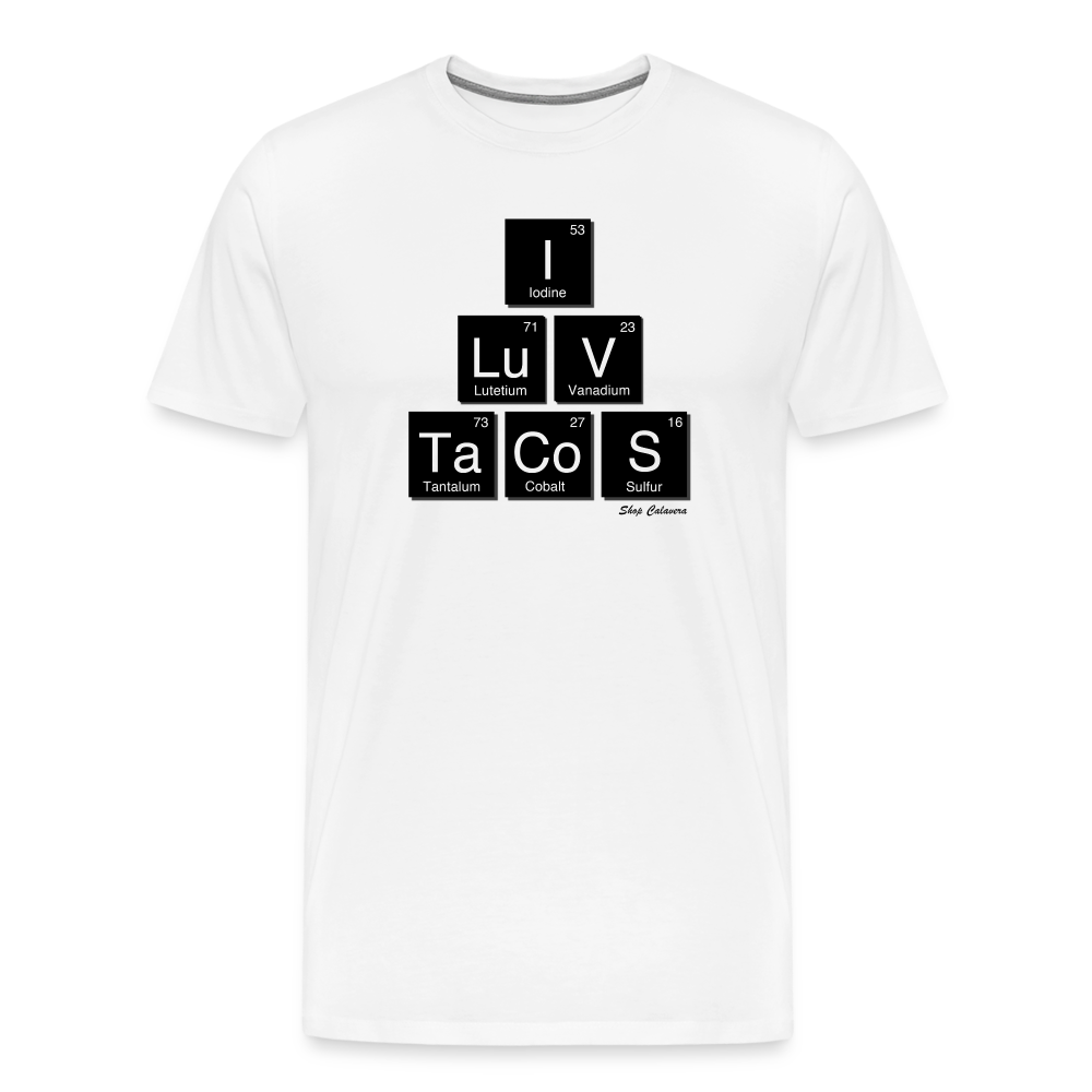 I Luv Tacos Men's Premium T-Shirt - white