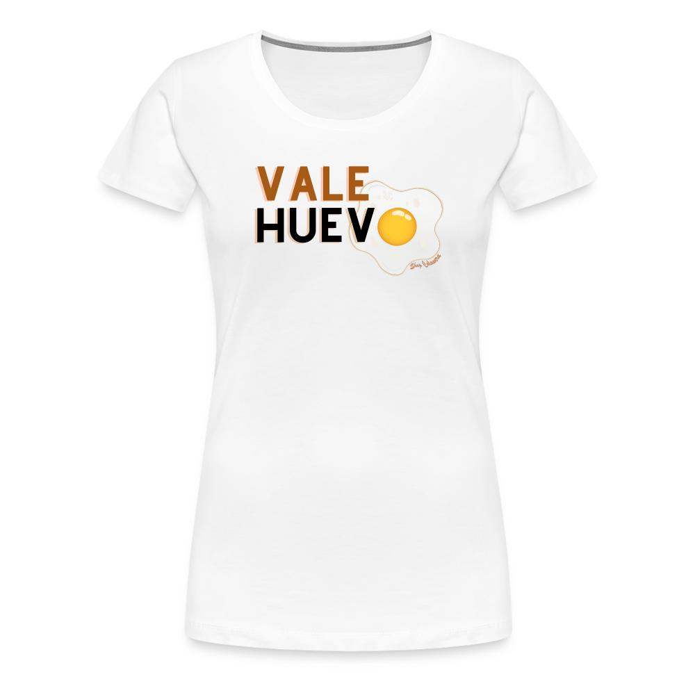 Vale Huevo Women’s Premium T-Shirt - white