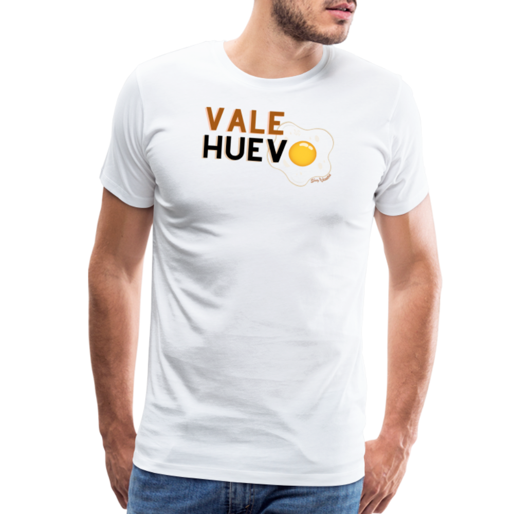 Vale Huevo Men's Premium T-Shirt - white