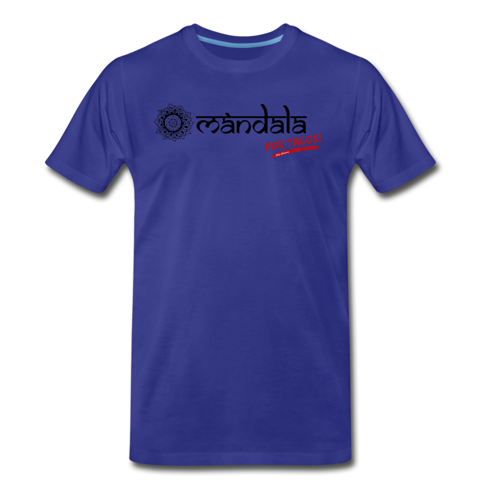 Mandala por Tacos Men's Premium T-Shirt, ShopCalavera, Shop Calavera, Latino, Latin, South American, Street, Apparel, Clothing, Urbanwear, royal blue / S