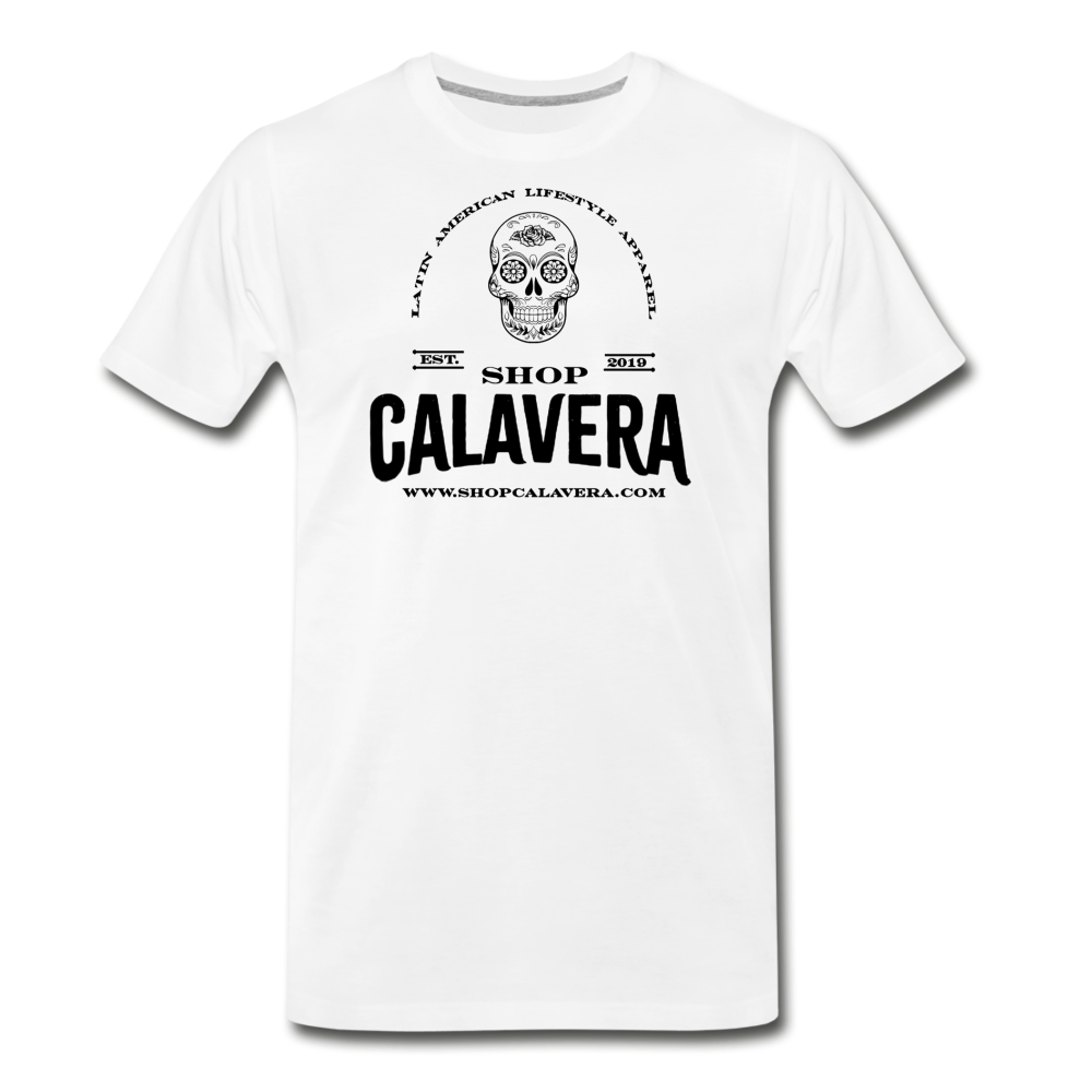 Original Shop Calavera Men's Premium T-Shirt, ShopCalavera, Shop Calavera, Latino, Latin, South American, Street, Apparel, Clothing, Urbanwear, white / S