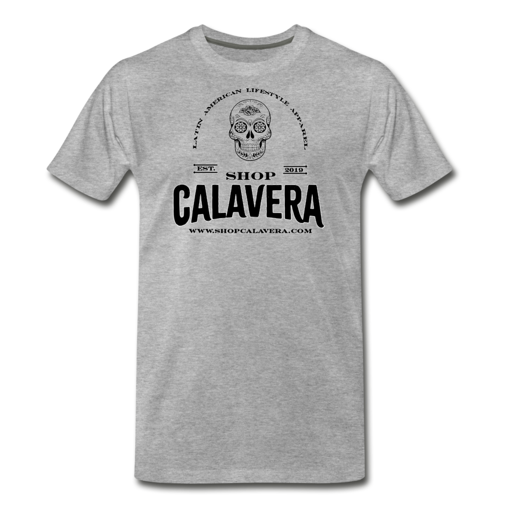Original Shop Calavera Men's Premium T-Shirt, ShopCalavera, Shop Calavera, Latino, Latin, South American, Street, Apparel, Clothing, Urbanwear, heather gray / S