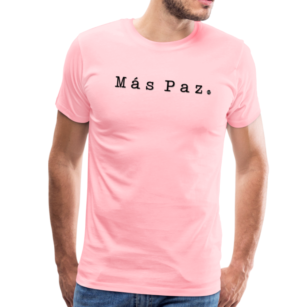Más Paz Men's Premium T-Shirt, ShopCalavera, Shop Calavera, Latino, Latin, South American, Street, Apparel, Clothing, Urbanwear, pink / S