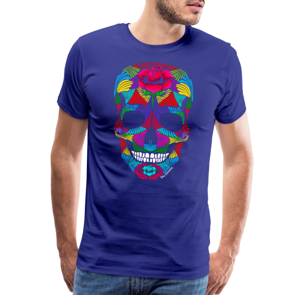 Rainbrush Skull Men's Premium T-Shirt, ShopCalavera, Shop Calavera, Latino, Latin, South American, Street, Apparel, Clothing, Urbanwear