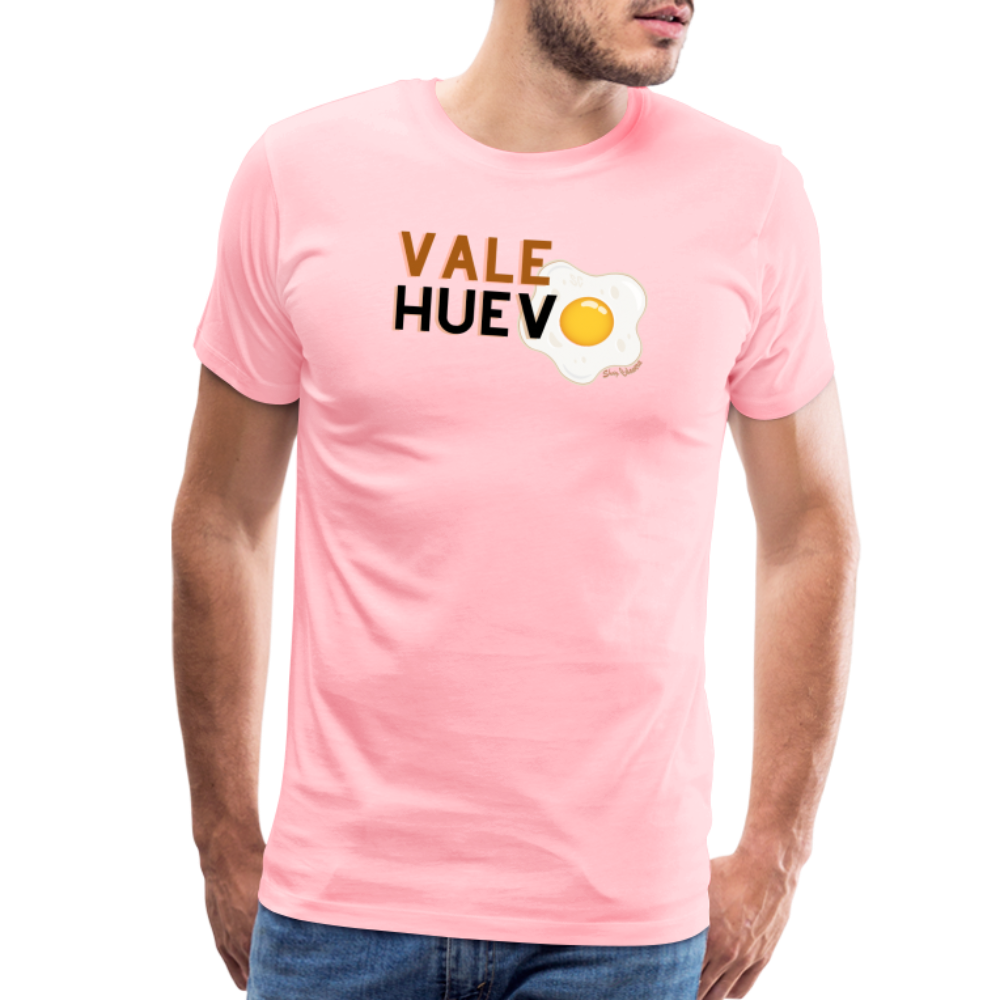 Vale Huevo Men's Premium T-Shirt, ShopCalavera, Shop Calavera, Latino, Latin, South American, Street, Apparel, Clothing, Urbanwear, pink / S