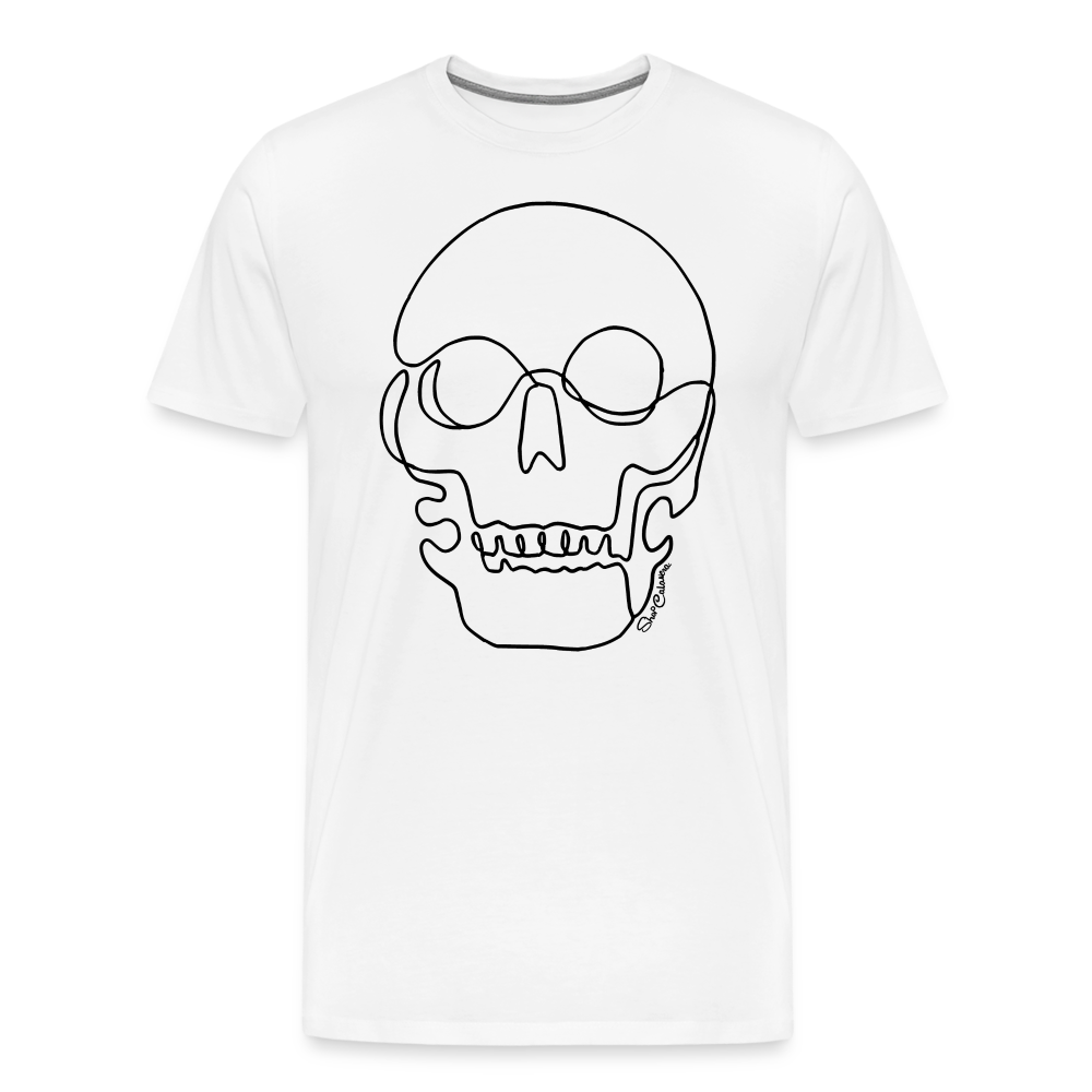 Shop Calavera Logo Men's Premium T-Shirt - white